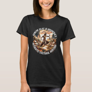 Camiseta Pencak Silat Indonesia Mulheres Negras