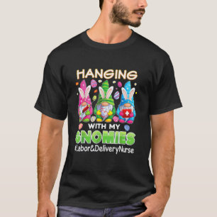 Camiseta Pendurado Com Meu Gnomos Trabalho De Gnome E Enfer