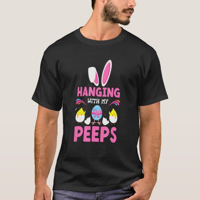 Camiseta Pendurado Com Meu Ovo de Páscoa Frango de Páscoa F (Frente)