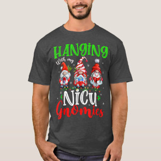 Camiseta Pendurado Com Meus Gnomies da UTI Neonatal Luzes d
