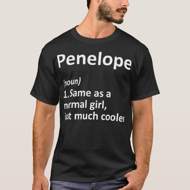 Camiseta PENELOPE Definition Personalized Name Funny Gift (Frente)