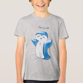 Camiseta Pengu Penguino Feliz(LtBlue) Infantil
