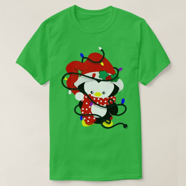 CAMISETA PENGUIM DE NATAL (Frente do Design)