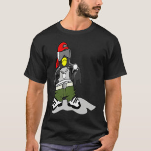 CAMISETA PENGUIM DIVERTIDO PENGUIM VESTINDO SMOKING DANÇA M