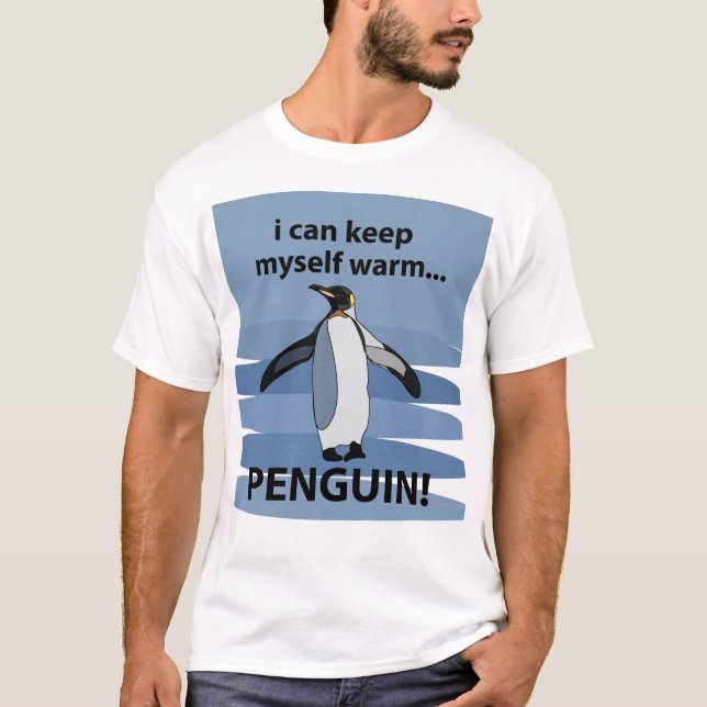 Camiseta Penguin Aquatic Flevless Animal Funny (Frente)