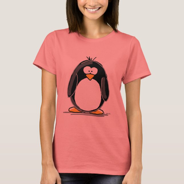 Camiseta Penguin Cartoon Shirt (Frente)