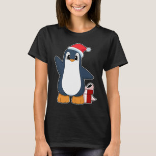 Camiseta Penguin Christmas Santa hat
