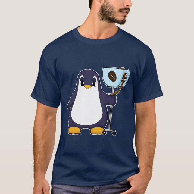 Camiseta Penguin Coffee Mug (Frente)