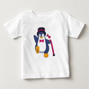 Camiseta Penguin como Groom com Tie
