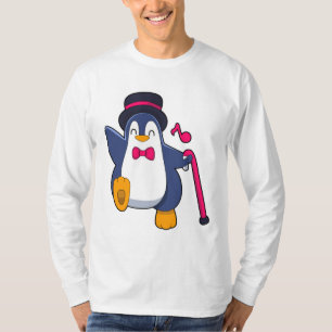 Camiseta Penguin como Groom com Tie