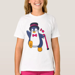Camiseta Penguin como Groom com Tie