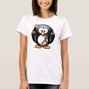 Camiseta Penguin de fita quebra-cabeça