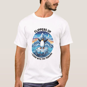 Camiseta Penguin Engraçado Resiste Protesto Contra Tarrifs