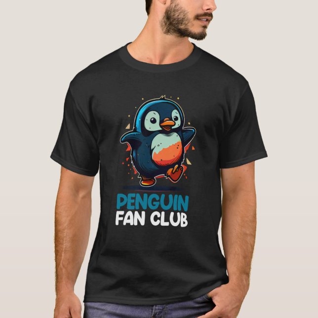 Camiseta Penguin Fan Club Penguin Kids Boys Girls  3 (Frente)