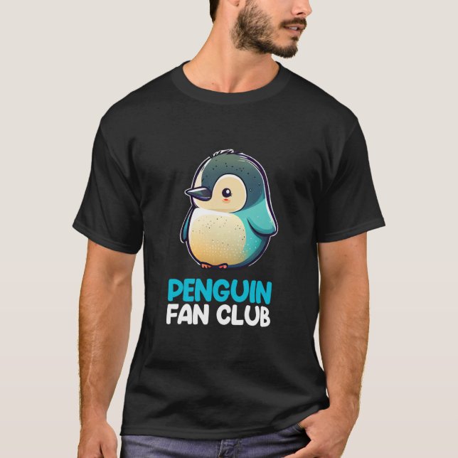 Camiseta Penguin Fan Club Penguin Kids Boys Girls  4 (Frente)