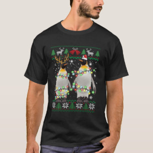 Camiseta Penguin Febre Natal Cristo de Pinguim Engraçado