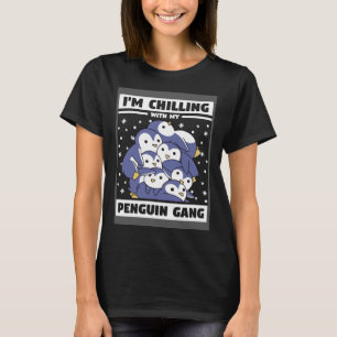 Camiseta Penguin Gang Chill Relax para fãs de animais