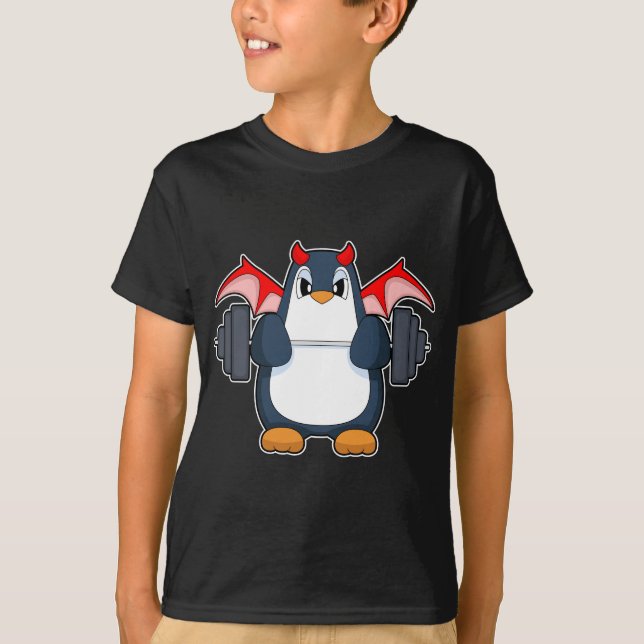 Camiseta Penguin Halloween Musculação (Frente)