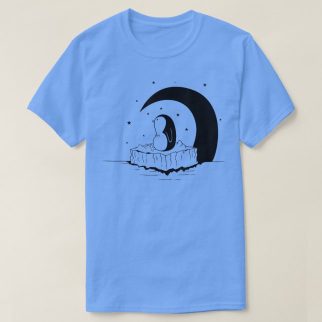 Camiseta Penguin in the Night  (Frente do Design)