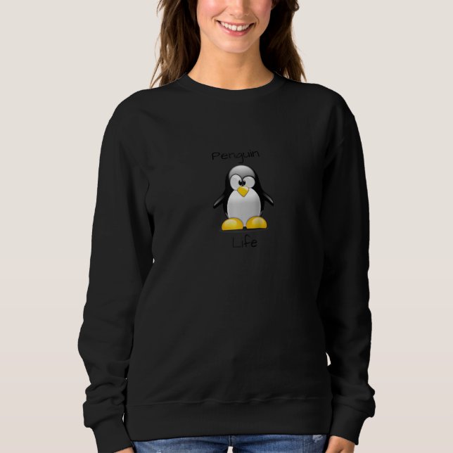 Camiseta Penguin Life Raglan Cute (Frente)