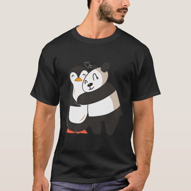 Camiseta Penguin Panda Love (Frente)