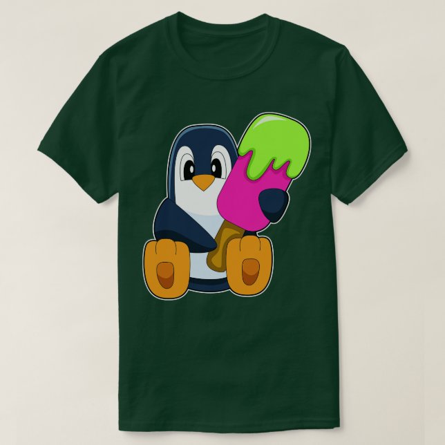 Camiseta Penguin Popsicle (Frente do Design)