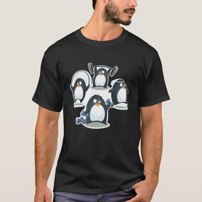 Camiseta Penguin Ropa Hombre Party Decorações Kids Pinguin (Frente)