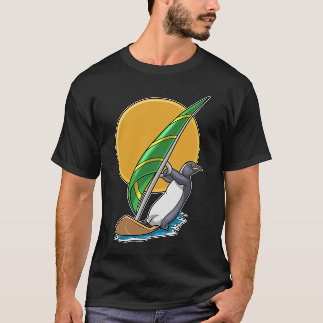 Camiseta Penguin Summer Surfboard Sail (Frente)