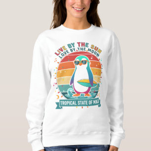 Camiseta Penguin Surfista Manga Longa
