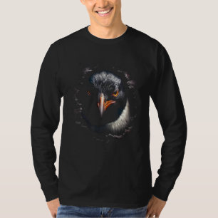 Camiseta Penguin Wall Trabalho de arte Animal Motif Penguin