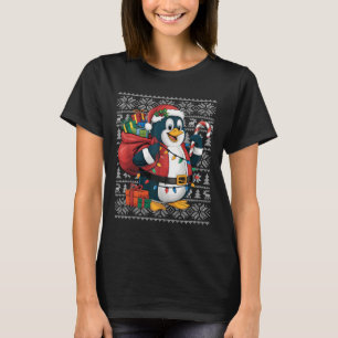 Camiseta Penguin Xmas Sweater Style Fegly Papais noeis Peng