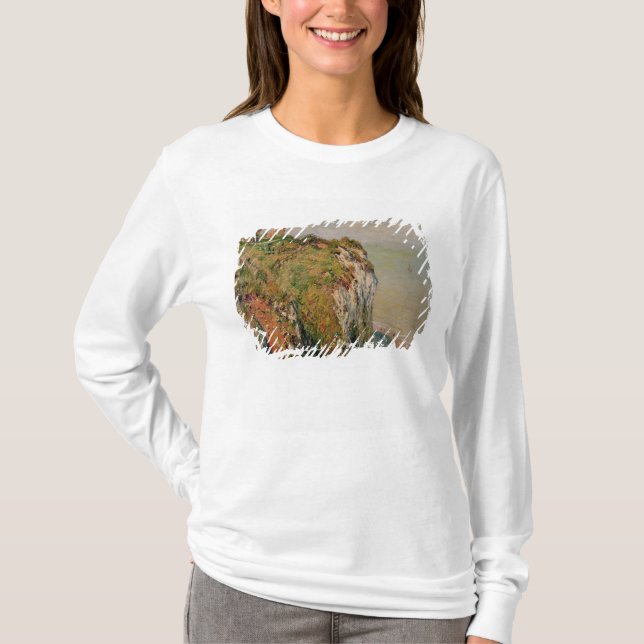 Camiseta Penhasco de Claude Monet | em Dieppe, 1882 (Frente)