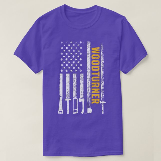 Camiseta Penhor-carpinteiro-preto americano (Frente do Design)