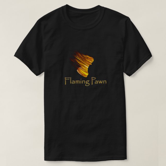 Camiseta Penhor flamejante (Frente do Design)
