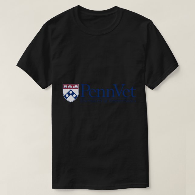 Camiseta Penn Quakers, Roupa da Escola Veterinária (Frente do Design)