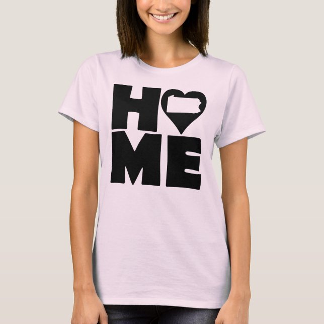 Camiseta Pennsylvania Home Heart State Tees (Frente)