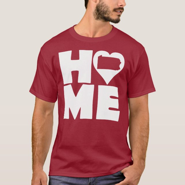 Camiseta Pennsylvania Home Heart State Tees (Frente)
