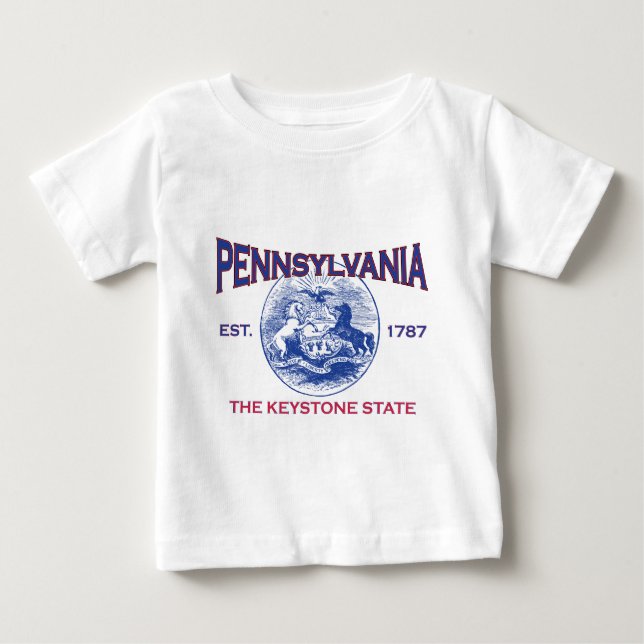 Camiseta PENNSYLVANIA O Estado da Pedra Angular (Frente)