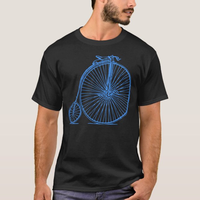 Camiseta Penny Farthing - Baby Blue (Frente)