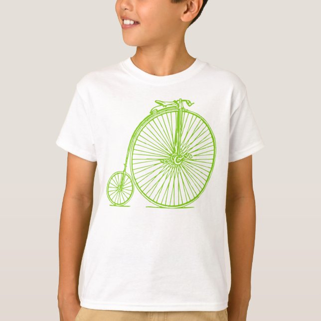Camiseta Penny Farthing - Verde marciano (Frente)
