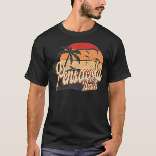 Camiseta Pensacola Beach Florida EUA Beach Summer Sun Vinta