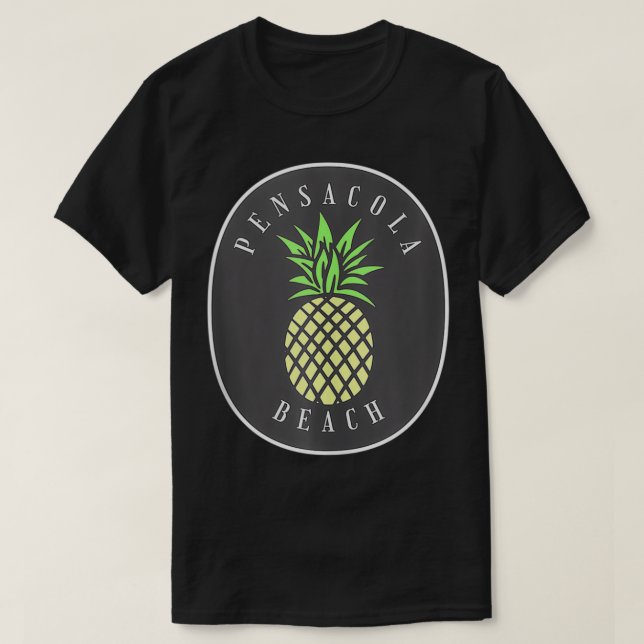 Camiseta Pensacola Beach Florida Souvenir (Frente do Design)