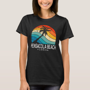 Camiseta Pensacola Beach Florida Tropical Beach Palm Tree S