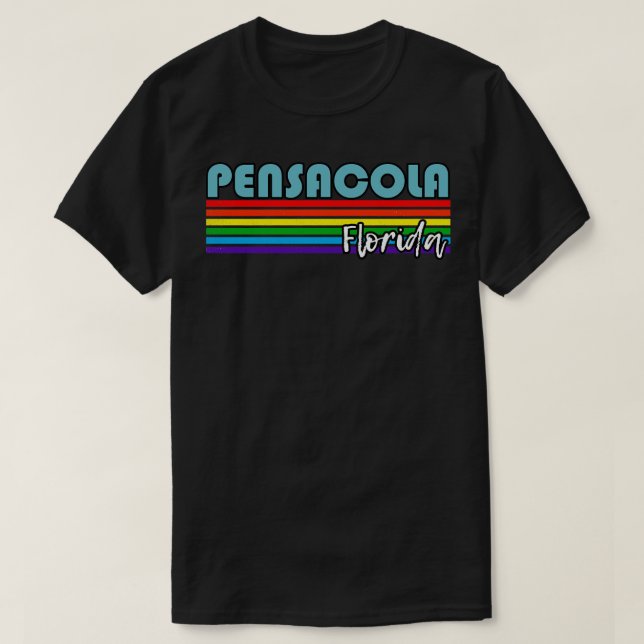 Camiseta Pensacola Florida Pride Pensacola LGBT Gift LGBTQ (Frente do Design)