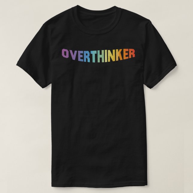 Camiseta pensador colorido (Frente do Design)
