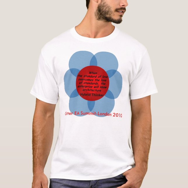 Camiseta Pensador híbrido: O padrão do amor (Frente)