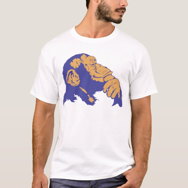 Camiseta Pensamento do chimpanzé (Frente)