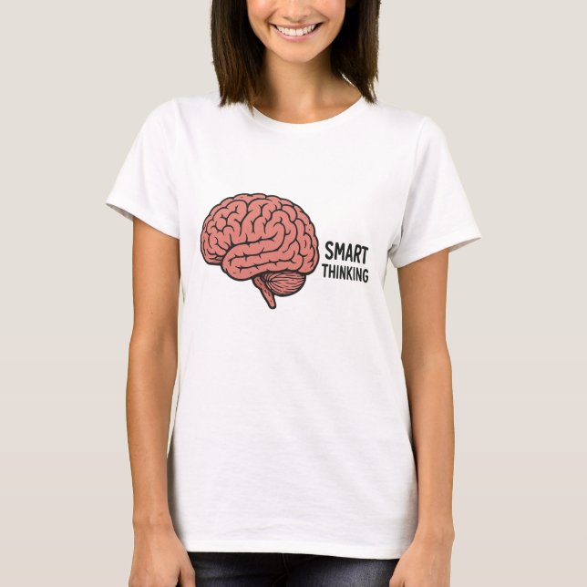 Camiseta Pensamento inteligente: O poder do cérebro (Frente)