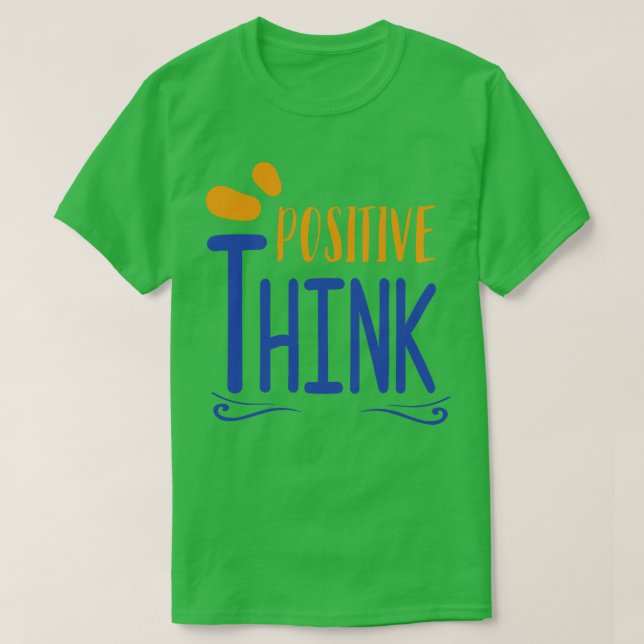 Camiseta Pensamento positivo (Frente do Design)