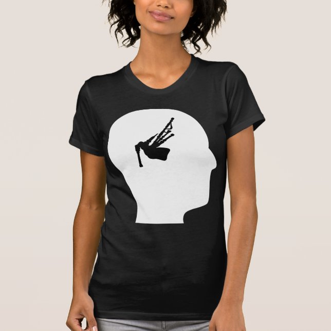 Camiseta Pensamento sobre Bagpipes (Frente)